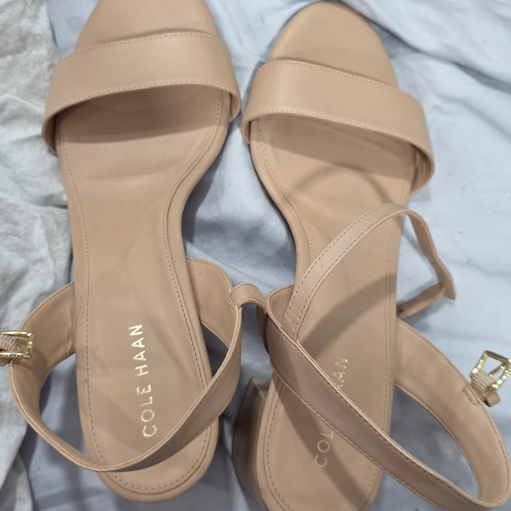 Cole Haan Women's Beige Strap Sandals